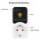 16A Voltage Protector Socket with Digital Display and Countdown Timer Multifunctional High/Low Voltage Protector EU Plug 2