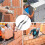2 Pcs Double Ended Brick Jointer, Brick Jointer Tools for Masonry, Bricklaying (1/2" X 5/8") 6