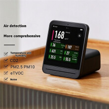 Qingping Air Detector 2 Qingping Air Quality Monitor Gen 2 PM2.5 CO2 PM10 Noise Temperature Humidity Compatible with  Mijia  Home