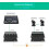 4-CH DMX512 Fiber Optic Modem XLR 3-Pin Lighting Extender over Single Fiber 20KM SC Interface Zero Delay EU PLUG 4