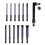 13Pcs  End Hex Bit 75mm 1/4 Inch Hex Shank with Double-Ended Socket Hexagonal Drill Bit   Screwdriver Bit 3