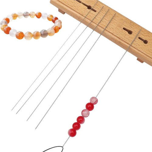 5PCS Beading for Beads,5 Thickness Styles Bead Spinner Needles,6.7inch Twist Bead Beading Tools 1