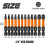 12 Pieces Square Drive Bits, 50mm Long Square Drill Bit Set, 1/4 Inch Hex Shank Magnetic Screwdriver Bit Set 9