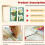 16 Pcs Stretcher Bars for Needlework Canvas Stretcher Bars Combinations Embroidery Stretcher Bars for  Stitch Frame 5
