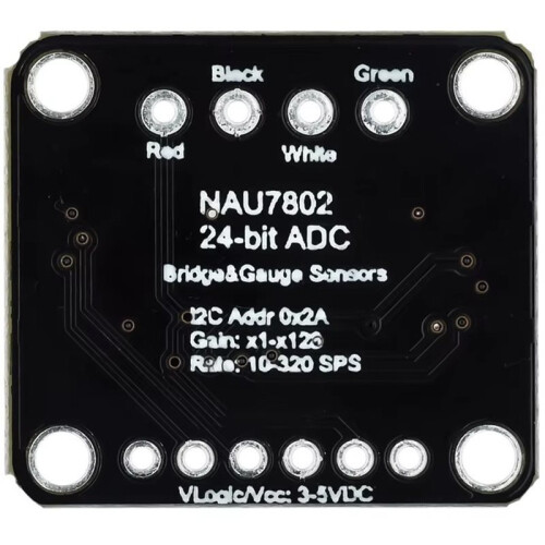 1PCS NAU7802 24-Bit ADC Module Compatible for STEMMA QT/Qwiic for Precision Data Conversion and Pressure Measurement 2