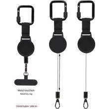 Phone Tether Anti Theft: Phone Lanyard for Skiing,Hiking,Outdoor Travel, with Locking Carabiner & Universal Anchor 4PCS