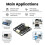 NAU7802 High Precision ADC Module 24 Bit ADC Data Conversion Pressure Module Compatible with STEMMA QT/Qwiic PGA 5