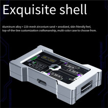 HMLAB ZNEO Gaming USB Hub 2-to-3 Port 8KHz with Screen Trendy for Gaming Ambience Desk Setup with 2x C to C RGB Cable A