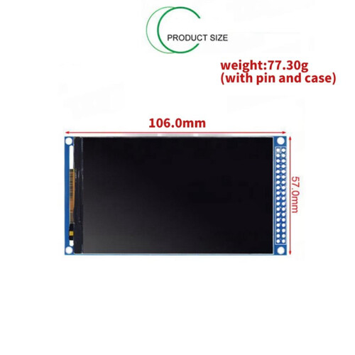 3.97" TFT LCD Display Screen Module 480x800 Resolution ST7701 Driver RGB Color Panel with Pins