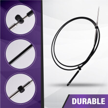 10Ft Marine Boat Throttle Shift Cable for Mercury Gen Side Control Stainless Steel Marine Throttle Control Cable