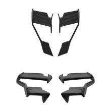 Motorcycle Aerodynamic Side Winglet Fixed Wing Spoiler Dynamic Aileron Air Deflector for F900R 21-24 Carbon Fiber