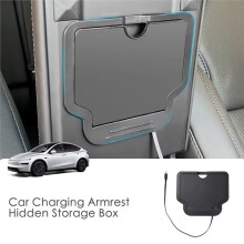 Car Hidden Storage Box for Model 3 Highland Model Y Juniper 2025 2026 Center Console Armrest Organizer Accessories