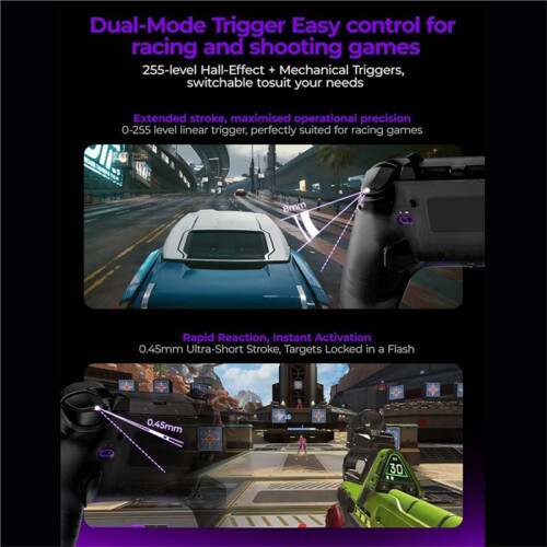 Leadjoy Saber  Handle Gaming Controller with Gamepad Joystick Caps Kit for PS4/PC/Mobile/ 1