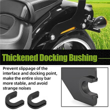 Detachable Motorcycle Sissy Bar Backrest Luggage Racks  Clips Kit for  Softail Slim Street Bob Deluxe 2018-
