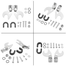Kit di Clip di Fissaggio per Schienale Portapacchi per Moto, Modello Sissy Bar, Compatibile con per  Softail Slim Street Bob Deluxe 2018 e