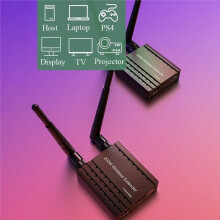 200M 1080P Wireless -Compatible Extender Audio Video Transmitter and Receiver for DVD Camera Laptop TV Projector
