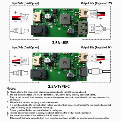 Step Down Power Converter Module  9-150V to 5V 1.5A/3.5A Buck Voltage Regulator Voltage Stabilization Module 1.5A
