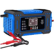 Intelligent Battery Pulse Repair Charger 12V 6A EU Plug Lead-Acid Battery Charger for Car Motorcycle Charging