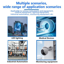 HDR Series SMPS 15W/30W/60W DIN Rail Power Supplies, 12V LED Drivers, 100-240VAC for Industrial Motor Battery CCTV 60W
