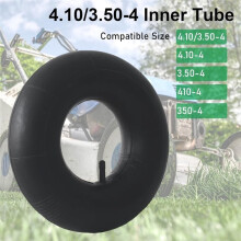 2-Pack 4.10/3.50-4 Inner Tube, 4.10-4 3.50-4 Tube Straight Valve for Wheelbarrows, Mowers, Hand Trucks and More
