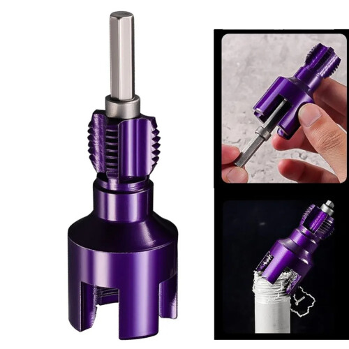 20mm/25mm PPR PVC Water Pipe Threader Tapping Tool Internal Thread External Thread Integrated Die Water Pipe Wire Opener 2