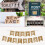 Conjunto de Estênceis de Letras e Números de Plástico Reutilizáveis de 3 Polegadas 36 Peças para Pintura em Madeira Sinal DIY Artesanato 7