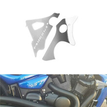 2st. CNC Motor Sidokåpor Ram Fyllare Nyckelhål Kromplåt för BOULEVARD M109R IntRUDER M1800R VZR1800 BOSS
