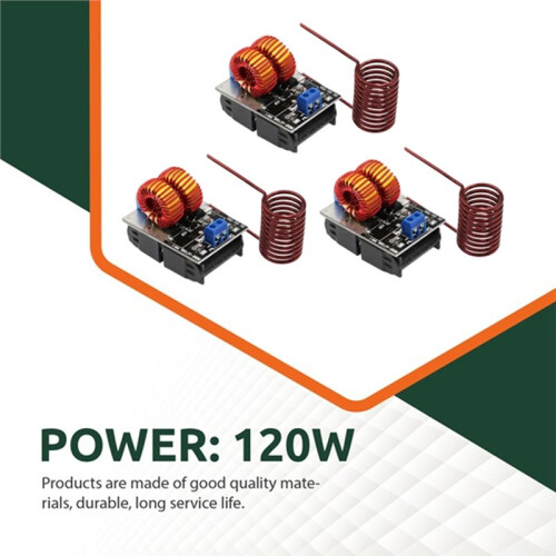 3Pcs 5-12V ZVS Low Voltage Induction Heating Power Supply Module Induction Heating Board for Induction Heating 2