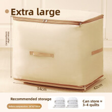 (H 50cm) Multipurpose Cotton Quilt Storage Bag With Zipper For Bedroom And Living Space