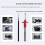 ETone Mechanical Shutter Release Cable Cord with Bulb-Lock Needle Type Mechanical Shutter for Large Format Cameras 40cm 6