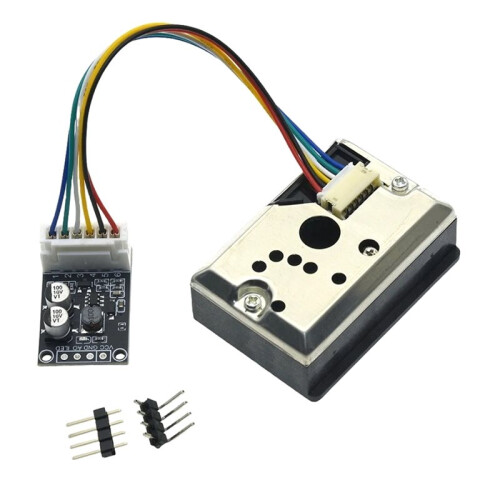 GP2Y1014AU PM2.5-Dammsensor Modul GP2Y1010AU0F, för Raspberry Pi, DIY-Kit för Luftkvalitetsdetektering PM-Sensorboard 1