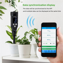 Soil PH Meter Professional Soil Tester APP Control Data Logger PH Temperature Acidity Analyzer