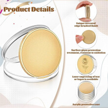 20 Pcs Blank Metal Coins 40mm Diameter Laser Engraving Custom Coins with Acrylic Box for Souvenirs, Personalized Gifts