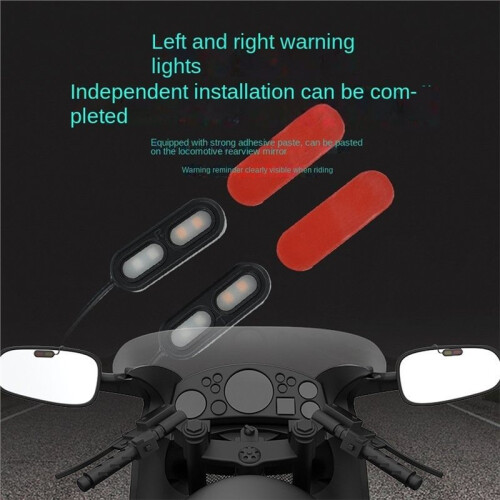 BSD01 Motorcycle BSD Safety System 24GHz  Blind Spot Detection IP67 LED 1