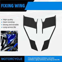 Motorcycle Aerodynamic Side Winglet Fixed Wing Spoiler Dynamic Aileron Air Deflector for F900R 21-24 Carbon Fiber