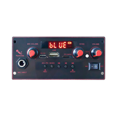 2x10W  Audio Decoder Board 3.7V-5V USB TF FM AUX Car Audio Player Support MP3/WMA/FLAC Large Remote Control 2