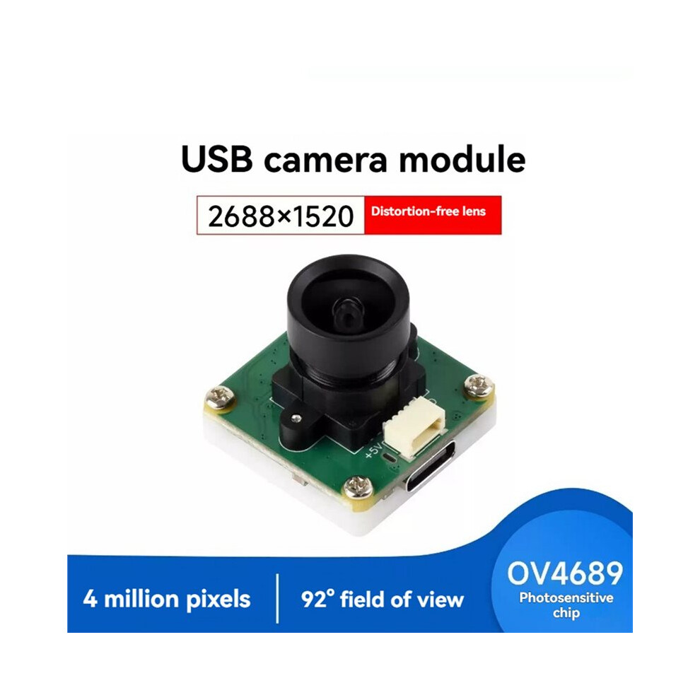 OV4689 4MP USB Camera Module 2688x1520 Resolution 60FPS Distortion-Free ...