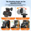 360 Rotatable Hat Clip Mount for  Osmo  Action Camera Vertical Horizontal POV Cap Clamp Collar Backpack Clip 6