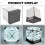 Hypercube LED Box DIY Wireless Table Light Figure Display Case 4D Box Abyss Tunnel Ornament White Light 2