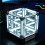 Hypercube LED Box DIY Wireless Table Light Figure Display Case 4D Box Abyss Tunnel Ornament White Light 4