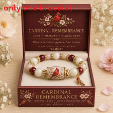 (Red Bird) Simple Bracelet Beaded With Butterfly Bird Sunflower Pattern Daily Design For