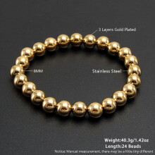 (Style I) Pop Stainless Culture Steel Adjustable Beaded Wristband Stylish Teens For Gift