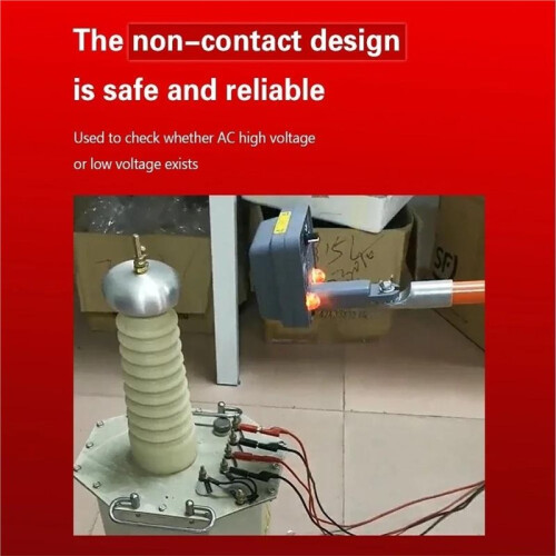 Non-Contact High-Voltage Electroscope Waterproof Remote High-Voltage Rod Cable Detector Contactless AC Voltage Tester 2