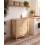 Beliani Laundry Basket TURCUI Bamboo Light Brown 82 L 2