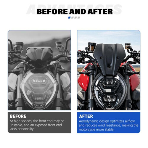 Motorcycle Front Fairing Fly Screen Aerodynamic Wind Deflector for   V2 +  V2  2026- 2