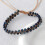 (Blue A) Natural Agate Beaded Hand Chain With Geometric Design For Yoga And Gift Giving 1