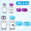 18pcs Vial Caps for 3ml & 5-100ml Bottles, Multi-Color Silicone Covers for Secure Storage 2