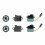 Kit Servo 180 Degrés Compatible avec les Briques SG90 Servo 180 Kit pour Support 4