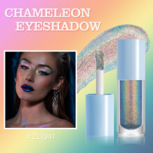 (ZL1041)Metallic Chameleon Liquid Eyeshadow Collection With Bright Rainbow Shades For Art Face