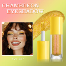 (ZL1047)Metallic Chameleon Liquid Eyeshadow Collection With Bright Rainbow Shades For Art Face